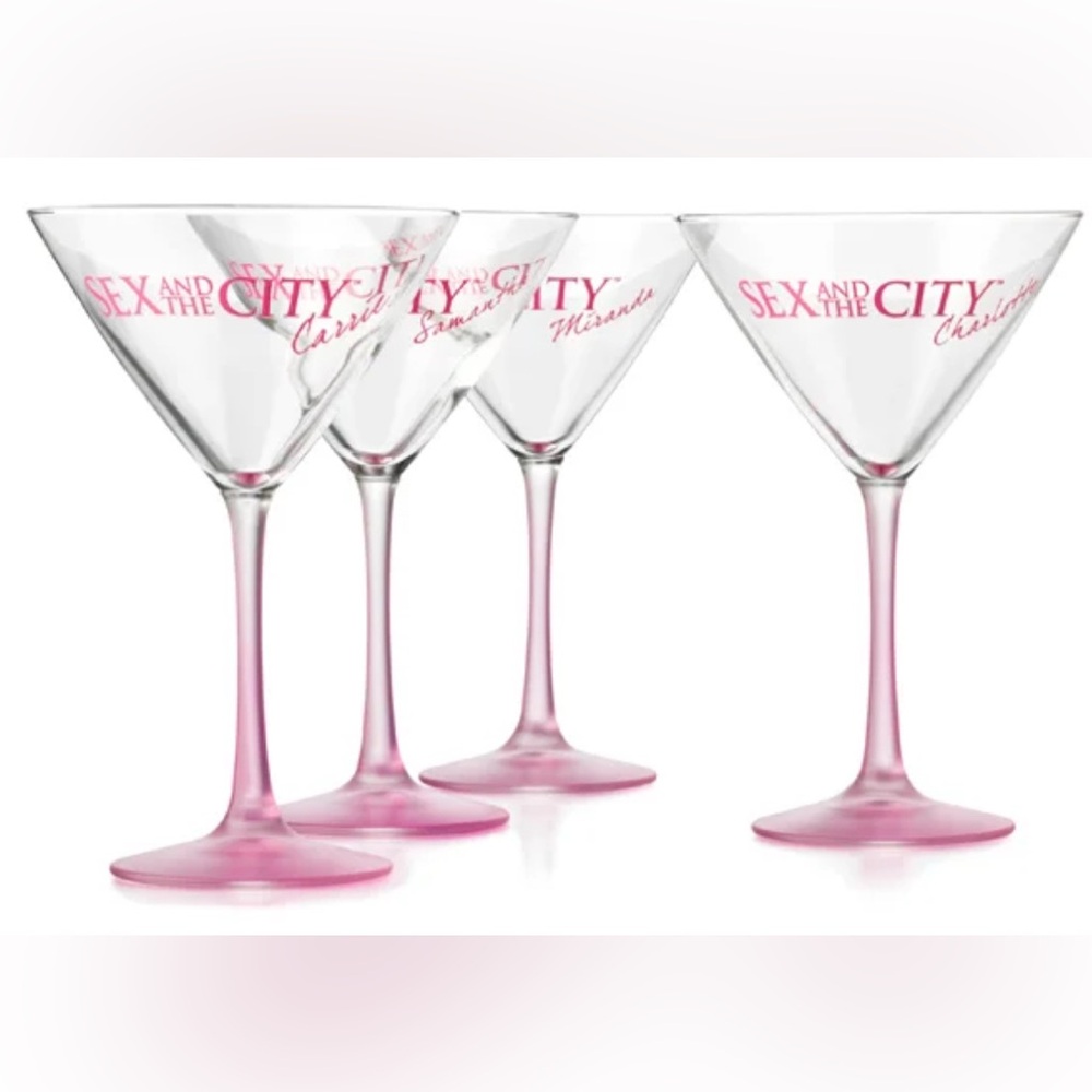 Sex and the City Martini/cosmo Glasses Set